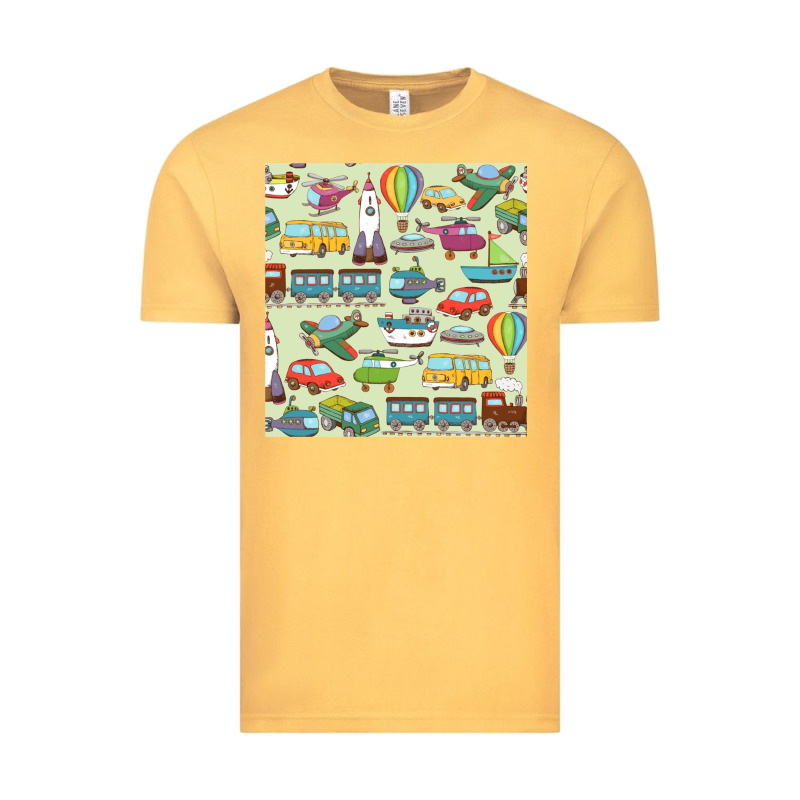 Planes, Trains, And Automobiles Pattern Chiffon Top Vintage Tee by minhPixels | Teevron