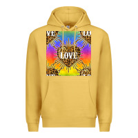 Antique Gold Pride lgbtq leopard love heart seamless pattern Premium Hoodie - BundleAndBundleShop