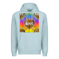 Blue Mist Pride lgbtq leopard love heart seamless pattern Premium Hoodie - BundleAndBundleShop