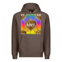 Coffee Pride lgbtq leopard love heart seamless pattern Premium Hoodie - BundleAndBundleShop