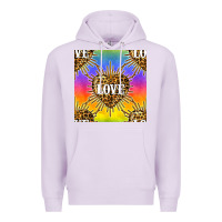 Lilac Pride lgbtq leopard love heart seamless pattern Premium Hoodie - BundleAndBundleShop