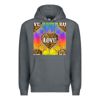 Rock Pride lgbtq leopard love heart seamless pattern Premium Hoodie - BundleAndBundleShop