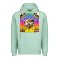 Seafoam Pride lgbtq leopard love heart seamless pattern Premium Hoodie - BundleAndBundleShop