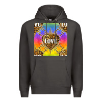 Smoke Pride lgbtq leopard love heart seamless pattern Premium Hoodie - BundleAndBundleShop