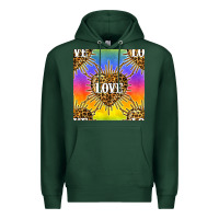 Sports Green Pride lgbtq leopard love heart seamless pattern Premium Hoodie - BundleAndBundleShop