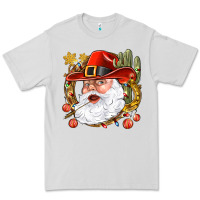 Dove Grey Cowboy Santa Premium Tee - NancyCooperArtShop