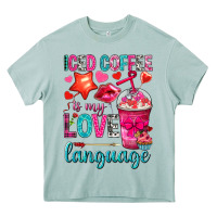 Arona iced coffee is my love language Heavy Core Tee - NancyCooperArtShop