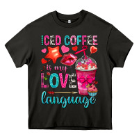 Asphalt iced coffee is my love language Heavy Core Tee - NancyCooperArtShop