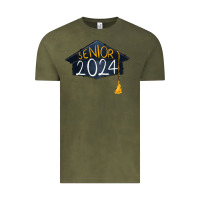 Vintage Olive senior 2024 graduation Vintage Tee - RanaPortraitStore