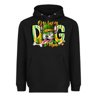Black st patricks day dog mom Heavyweight Hoodie - CowhideDigitalArt