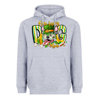 Heather Grey st patricks day dog mom Heavyweight Hoodie - CowhideDigitalArt