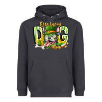 Smoke st patricks day dog mom Heavyweight Hoodie - CowhideDigitalArt
