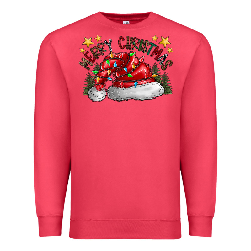 Merry Christmas Santa Premium Sweatshirt by CowhideDigitalArt | Teevron