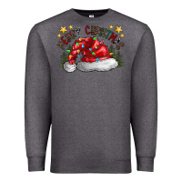 Charcoal Heather merry Christmas santa Premium Sweatshirt - CowhideDigitalArt