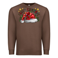 Chestnut merry Christmas santa Premium Sweatshirt - CowhideDigitalArt