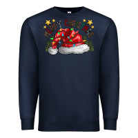 Navy merry Christmas santa Premium Sweatshirt - CowhideDigitalArt