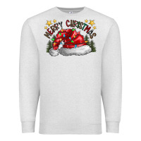 Oatmeal Heather merry Christmas santa Premium Sweatshirt - CowhideDigitalArt
