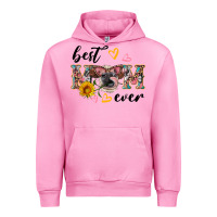 Fuchsia Pink best mom ever with cow Urban Hoodie - Artiststas