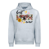 Heather Grey best mom ever with cow Urban Hoodie - Artiststas