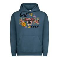 Pigment Midnight Navy best mom ever with cow Urban Hoodie - Artiststas