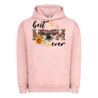 Pigment Salmon best mom ever with cow Urban Hoodie - Artiststas