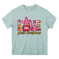 Arona love pink christmas gnome Heavy Core Tee - NancyCooperArtShop