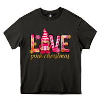 Asphalt love pink christmas gnome Heavy Core Tee - NancyCooperArtShop