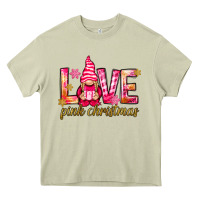 Mossy love pink christmas gnome Heavy Core Tee - NancyCooperArtShop