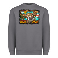 Storm sunflower cow olivia Heavyweight Sweatshirt - OliviaCreatesArt