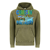 Vintage Olive cruisin' for my birthday Vintage Hoodie - texasbilliewilder