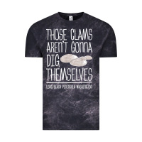 Cloud Black Clam Diggers Funny Quote Gift Long Beach Peninsula Vintage Tee - minhPixels