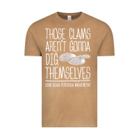 Vintage Camel Clam Diggers Funny Quote Gift Long Beach Peninsula Vintage Tee - minhPixels
