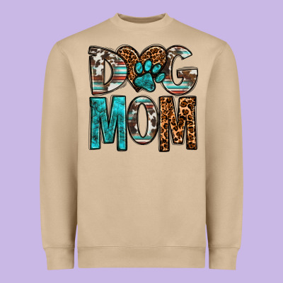 Dog Mom Heavyweight Sweatshirt Designed By Oliviacreatesart