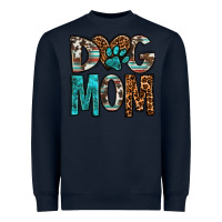 Navy dog mom Heavyweight Sweatshirt - OliviaCreatesArt