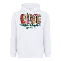 White Love ComeDown Luke 2.11-2 Heavyweight Hoodie - CowhideDigitalArt