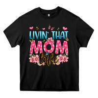 Black livin' that mom life Heavy Core Tee - JahusDesignShop