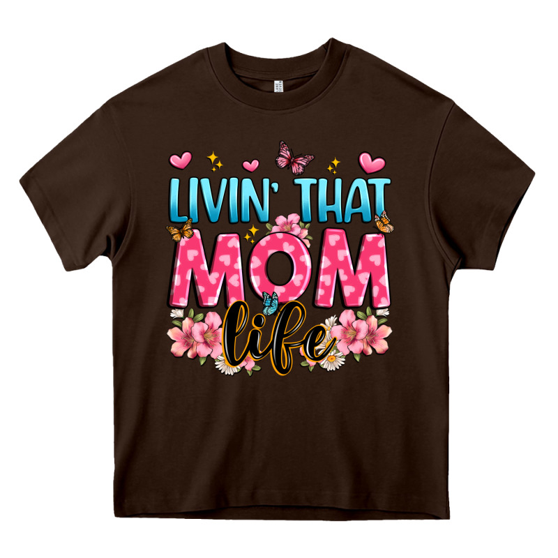 Livin' That Mom Life Heavy Core Tee by JahusDesignShop | Teevron