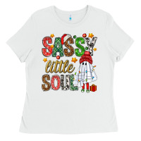 White Sassy litte soul Ladies Tee - NancyCooperArtShop