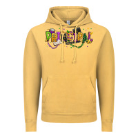 Vintage Mustard mardi gras principal Vintage Hoodie - texasbilliewilder