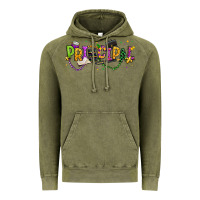 Vintage Olive mardi gras principal Vintage Hoodie - texasbilliewilder