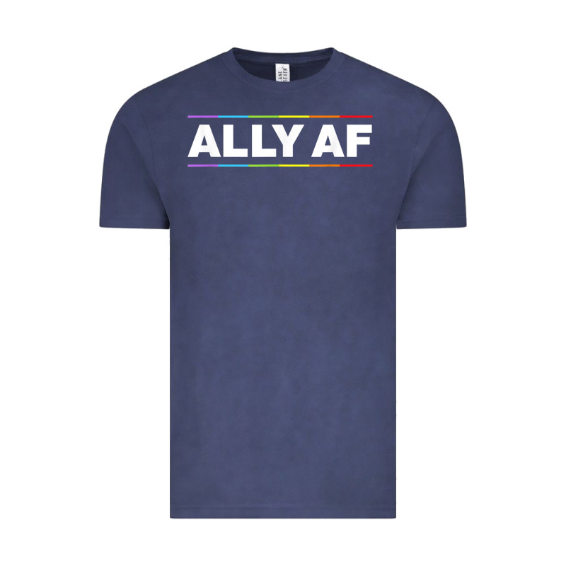 Ally Af Pride Rainbow Shirt  Proud Lgbtq Ally Tshirt Vintage Tee by minhPixels | Teevron