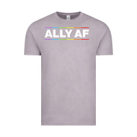 Vintage Zinc Ally AF Pride Rainbow Shirt  Proud LGBTQ Ally TShirt Vintage Tee - minhPixels