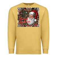 Antique Gold merry Christmas Premium Sweatshirt - CowhideDigitalArt
