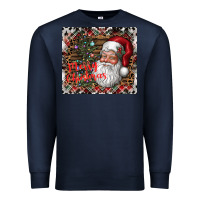 Navy merry Christmas Premium Sweatshirt - CowhideDigitalArt