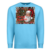 Ocean Blue merry Christmas Premium Sweatshirt - CowhideDigitalArt