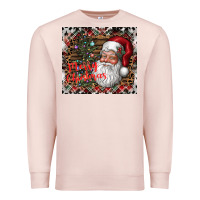 Pale Pink merry Christmas Premium Sweatshirt - CowhideDigitalArt