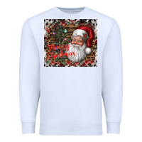 White merry Christmas Premium Sweatshirt - CowhideDigitalArt