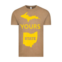 Vintage Coffee Up Yours State Of Ohio Funny Anti Oh Pro Michigan Meme Vintage Tee - minhPixels