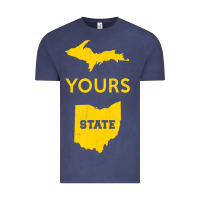 Vintage Denim Up Yours State Of Ohio Funny Anti Oh Pro Michigan Meme Vintage Tee - minhPixels