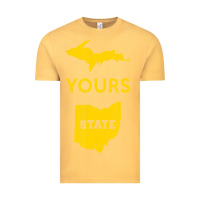 Vintage Mustard Up Yours State Of Ohio Funny Anti Oh Pro Michigan Meme Vintage Tee - minhPixels